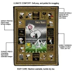 customized wake forest demon deacons snoopy coach gold quilt blanket best selling