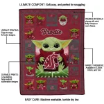 customized washington state cougars yody baby pattern crimson quilt blanket best selling