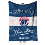 customized washington wizards helmet fan blue white quilt blanket best selling