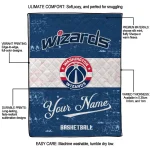 customized washington wizards helmet fan blue white quilt blanket best selling