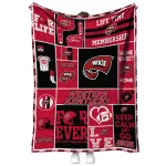 customized western kentucky hilltoppers helmet passion red quilt blanket best selling