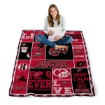 customized western kentucky hilltoppers helmet passion red quilt blanket best selling