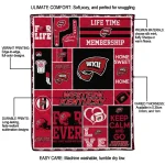 customized western kentucky hilltoppers helmet passion red quilt blanket best selling