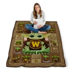 customized western michigan broncos yody baby pattern brown quilt blanket best selling