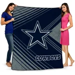 dallas cowboys arrow layers blue quilt blanket best selling