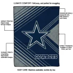 dallas cowboys arrow layers blue quilt blanket best selling