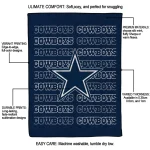 dallas cowboys bold red blue quilt blanket best selling
