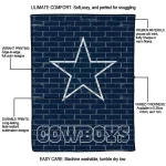 dallas cowboys brick grid blue quilt blanket best selling