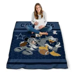 dallas cowboys disney football blue quilt blanket best selling