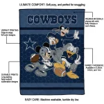 dallas cowboys disney football blue quilt blanket best selling
