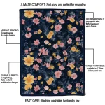 dallas cowboys hibiscus foliage blue quilt blanket best selling