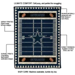 dallas cowboys mickey player blue quilt blanket best selling