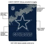 dallas cowboys shield badge blue quilt blanket best selling