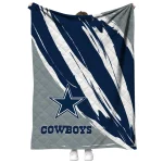 dallas cowboys stroke art blue white quilt blanket best selling