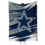 dallas cowboys wild lines blue white quilt blanket best selling