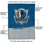 dallas mavericks dot illusion blue quilt blanket best selling