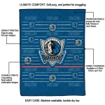dallas mavericks handdrawn stripes blue quilt blanket best selling