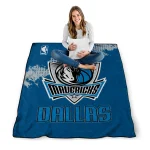 dallas mavericks nba grunge blue quilt blanket best selling