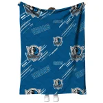dallas mavericks sketch lines blue quilt blanket best selling