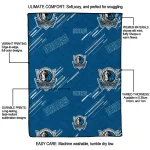 dallas mavericks sketch lines blue quilt blanket best selling