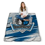 dallas mavericks wild lines blue white quilt blanket best selling