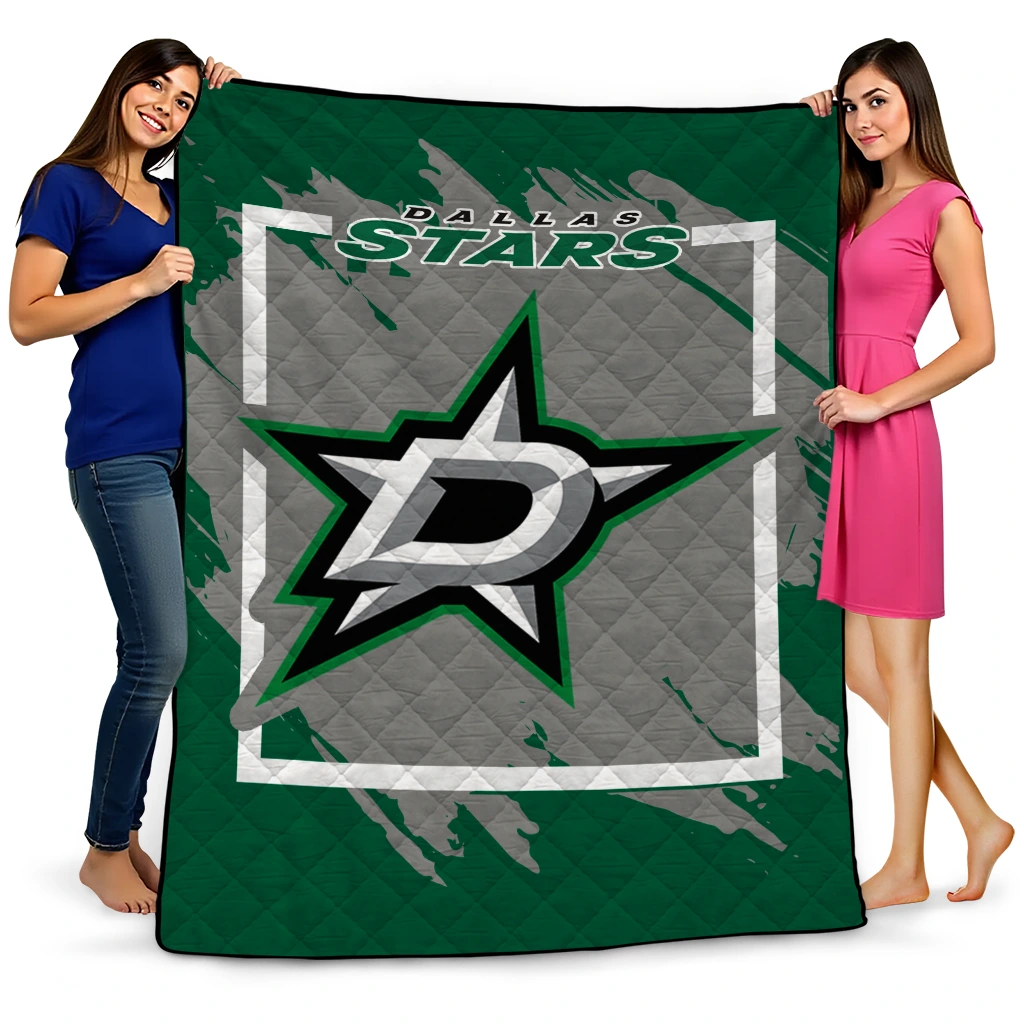 dallas stars block border green quilt blanket best selling