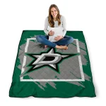 dallas stars block border green quilt blanket best selling