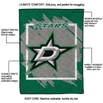 dallas stars block border green quilt blanket best selling