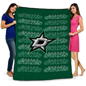 dallas stars bold red green quilt blanket best selling