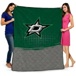dallas stars dot illusion green quilt blanket best selling