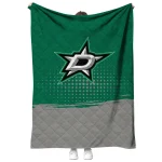 dallas stars dot illusion green quilt blanket best selling