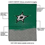 dallas stars dot illusion green quilt blanket best selling