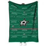 dallas stars handdrawn stripes green quilt blanket best selling