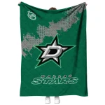 dallas stars nhl shield green quilt blanket best selling