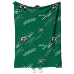 dallas stars sketch lines green quilt blanket best selling