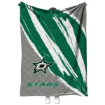dallas stars stroke art green white quilt blanket best selling