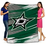 dallas stars wild lines green white quilt blanket best selling
