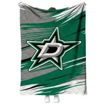 dallas stars wild lines green white quilt blanket best selling