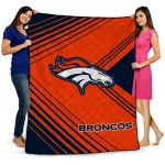 denver broncos arrow layers orange quilt blanket best selling