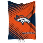 denver broncos arrow layers orange quilt blanket best selling