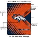denver broncos arrow layers orange quilt blanket best selling