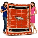 denver broncos mickey player orange quilt blanket best selling