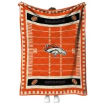 denver broncos mickey player orange quilt blanket best selling