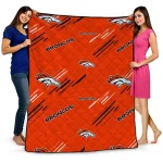 Denver Broncos Sketch Lines Orange Quilt Blanket 1 denver broncos sketch lines orange quilt blanket best selling