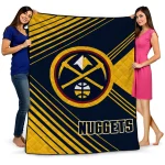 denver nuggets arrow layers blue quilt blanket best selling