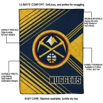 denver nuggets arrow layers blue quilt blanket best selling