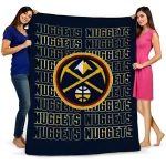 denver nuggets bold red blue quilt blanket best selling
