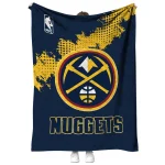 denver nuggets nba grunge blue quilt blanket best selling