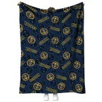 denver nuggets solid classic blue quilt blanket best selling