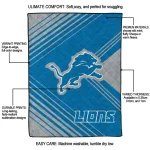 detroit lions arrow layers blue quilt blanket best selling